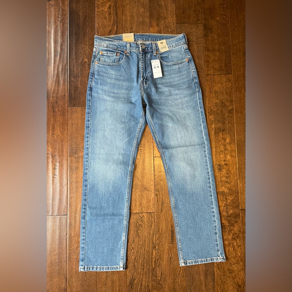 NWT  Levi's 505 Regular Straight Leg Men’s Blue Jeans  32”x 30”